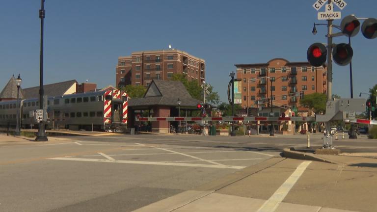 Arlington Park Metra station in Arlington Heights. (WTTW News)