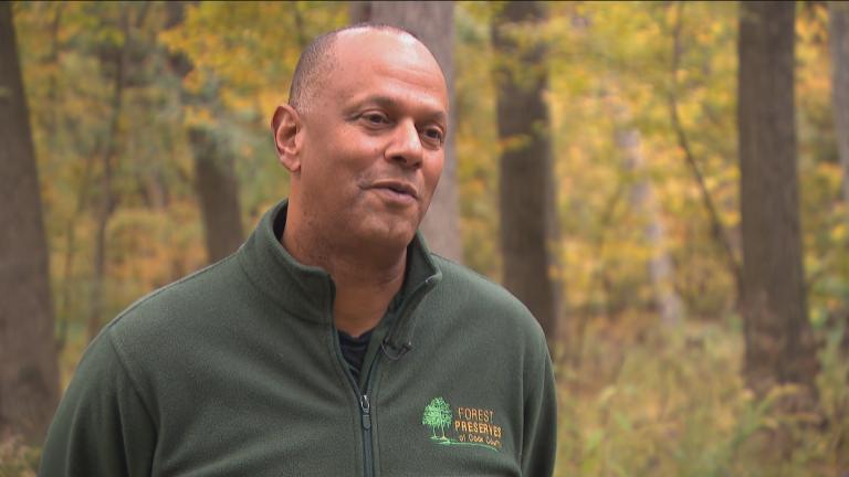 Arnold Randall in a “Chicago Tonight” interview that aired Oct. 18, 2022. (WTTW News)