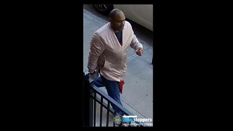 This image taken from surveillance video provided by the New York City Police Department shows a person of interest in connection with an assault of an Asian American woman, Monday, March 29, 2021, in New York. (Courtesy of New York Police Department via AP) This image taken from surveillance video provided by the New York City Police Department shows a person of interest in connection with an assault of an Asian American woman, Monday, March 29, 2021, in New York. (Courtesy of New York Police Department via AP)