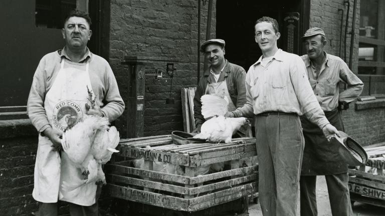 Fulton Market was once an integral part of Chicago’s meatpacking industry. (Courtesy of the Chicago History Museum)