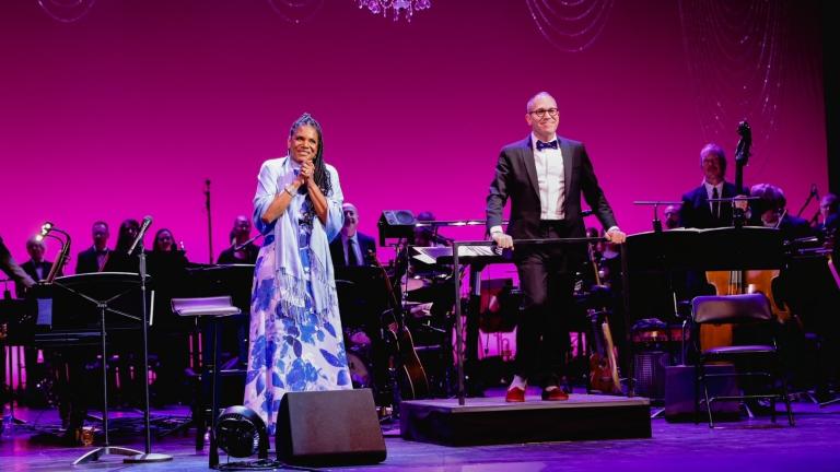 Audra McDonald performs with the Lyric Opera Orchestra on Oct. 6, 2023. (Credit: Kyle Flubacker) 