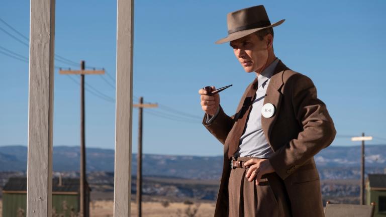 This image released by Universal Pictures shows Cillian Murphy in a scene from "Oppenheimer." (Universal Pictures via AP)
