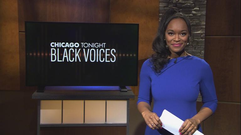 Angel Idowu hosts the 55th episode of “Chicago Tonight: Black Voices” (WTTW News)
