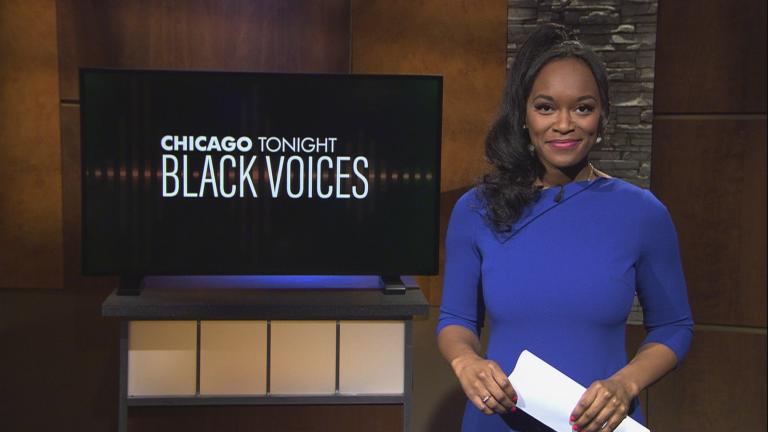 Angel Idowu hosts the 55th episode of “Chicago Tonight: Black Voices” (WTTW News)