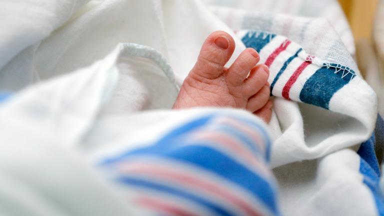 The toes of a baby are seen DHR Health, July 29, 2020, in McAllen, Texas. Dutton and Wrenlee are on the rise but they’re no match for champs Liam and Olivia as the top baby names in the U.S. last year. (AP Photo / Eric Gay, File)