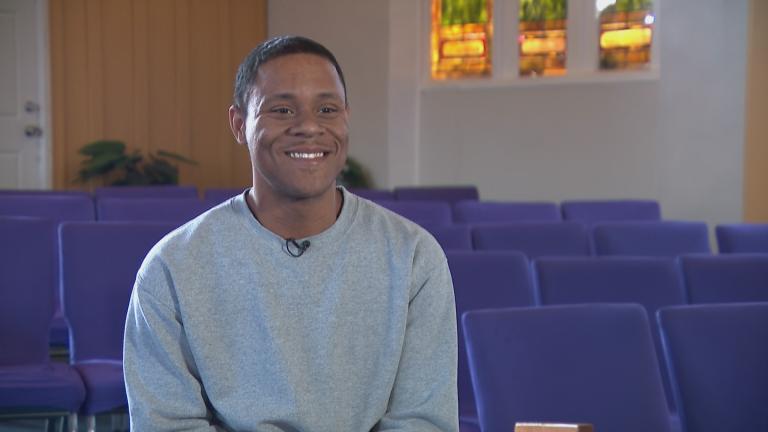 Deonte Baker was recovering from a violent attack when he was selected for the Resilient Communities program. “I was able to rebuild my life and feel good about it,” he said. (WTTW News)