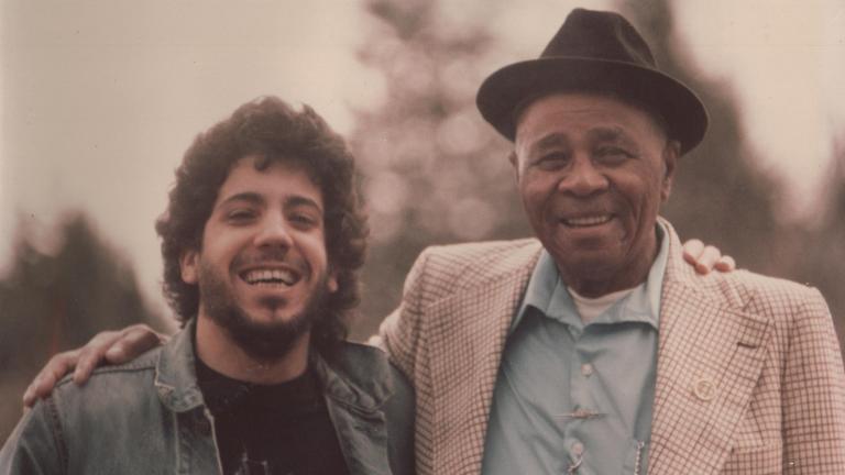 Barrelhouse Chuck, left, and Sunnyland Slim.