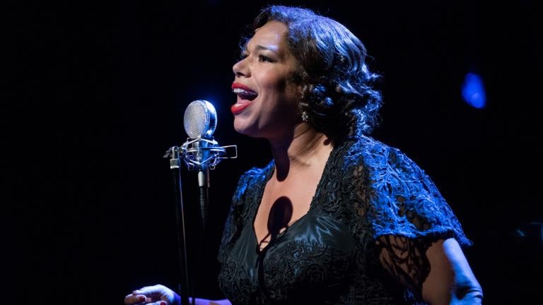 Bethany Thomas performs in “Songs for Nobodies.” (Photo credit: Michael Brosilow)