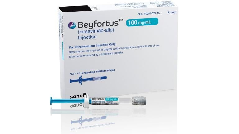 An illustration if the medication Beyfortus. (Credit: AstraZeneca)