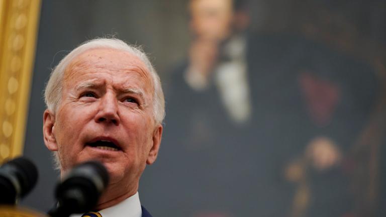 President Joe Biden delivers remarks on the economy in the State Dining Room of the White House, Friday, Jan. 22, 2021, in Washington. (AP Photo / Evan Vucci)
