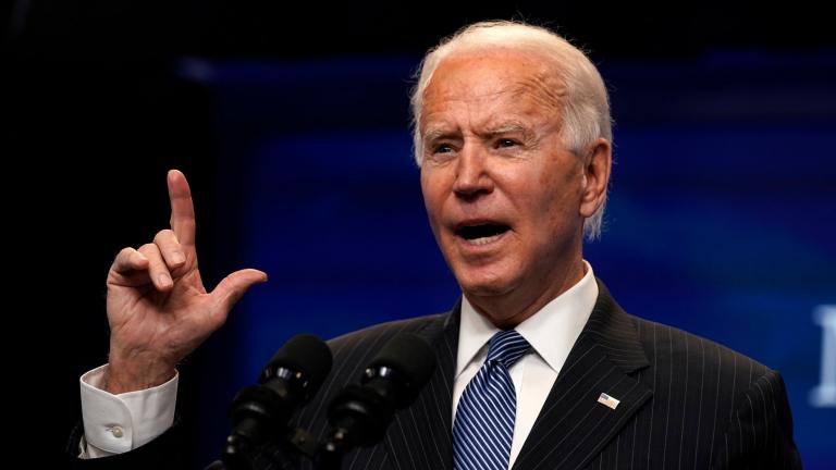 President Joe Biden speaks during an event on American manufacturing, in the South Court Auditorium on the White House complex, Monday, Jan. 25, 2021, in Washington. (AP Photo / Evan Vucci) President Joe Biden speaks during an event on American manufacturing, in the South Court Auditorium on the White House complex, Monday, Jan. 25, 2021, in Washington. (AP Photo / Evan Vucci)