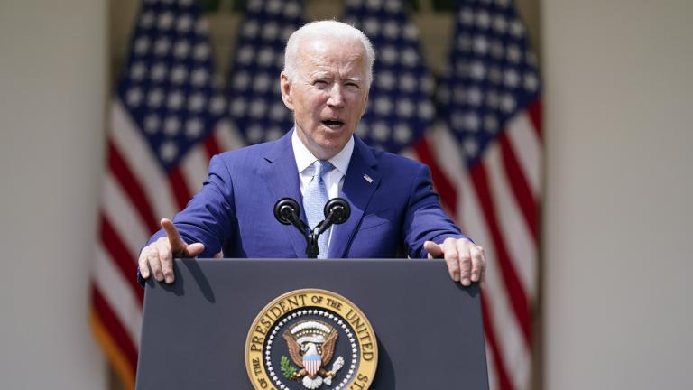 President Joe Biden speaks about gun violence prevention in the Rose Garden at the White House, Thursday, April 8, 2021, in Washington. (AP Photo / Andrew Harnik) President Joe Biden speaks about gun violence prevention in the Rose Garden at the White House, Thursday, April 8, 2021, in Washington. (AP Photo / Andrew Harnik)