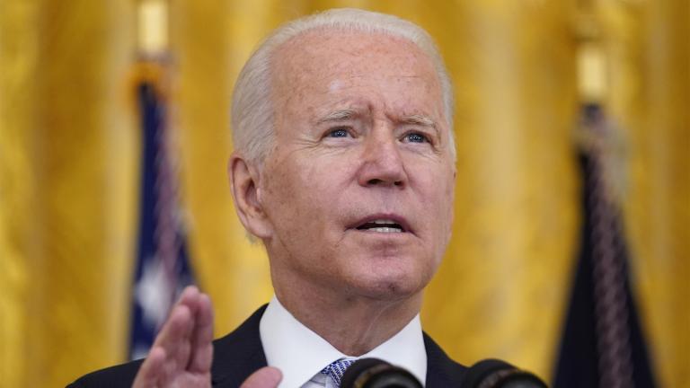 President Joe Biden speaks about COVID-19 vaccine requirements for federal workers in the East Room of the White House in Washington, Thursday, July 29, 2021. (AP Photo / Susan Walsh) President Joe Biden speaks about COVID-19 vaccine requirements for federal workers in the East Room of the White House in Washington, Thursday, July 29, 2021. (AP Photo / Susan Walsh)