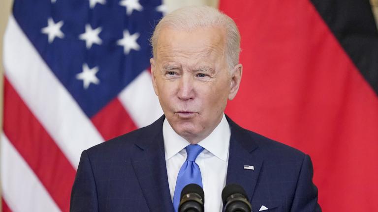 President Joe Biden speaks in the East Room of the White House, Monday, Feb. 7, 2022, in Washington. The Biden administration is kicking off an outreach campaign to get millions of families to file their taxes — so that they can receive the second half of payments from the expanded child tax credit. (AP Photo / Alex Brandon)