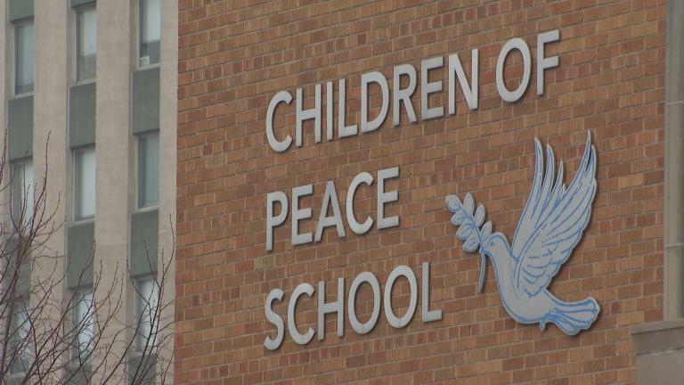 Children of Peace School on the Near West Side is one of 30 Catholic schools that will be funded through the newly announced deal. (WTTW News)
