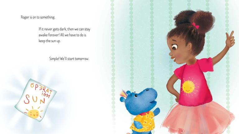 A page from “Stella Keeps the Sun Up” by Clothilde Ewing. 