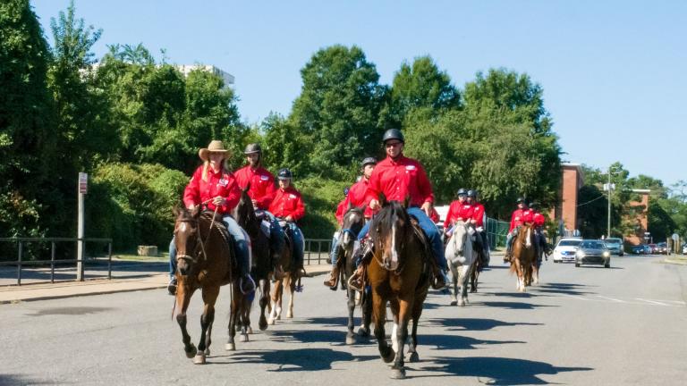 Veterans ride through Washington, D.C. on Sept. 7, 2019 as part of BraveHearts’ “Trail to Zero” campaign. (Courtesy of BraveHearts)