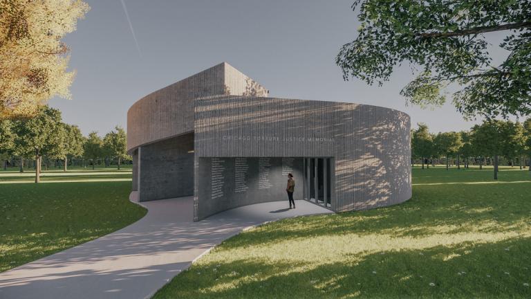 Chicago artists Patricia Nguyen and John Lee’s design, “Breath, Form & Freedom,” has been selected for a public memorial dedicated to those who were allegedly tortured by former Chicago Police Cmdr. Jon Burge. (Patricia Nguyen and John Lee rendering)