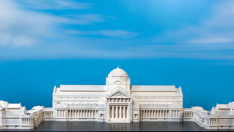 Adam Reed Tucker built a Lego model of the Museum of Science and Industry as its original building: the Palace of Fine Arts. (J.B. Spector / Museum of Science and Industry)