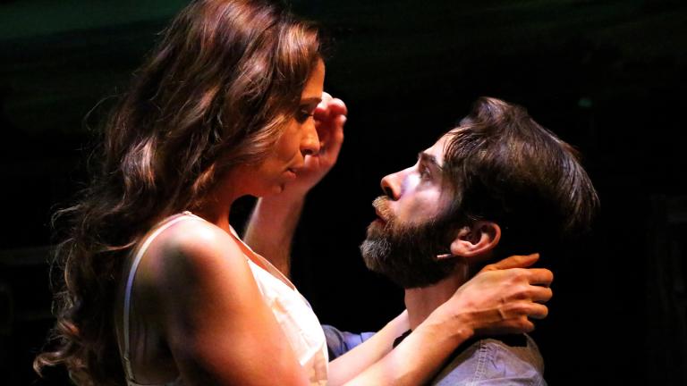 Kelli Harrington and Tommy Thurston in “The Bridges of Madison County” at Theo Ubique Cabaret Theatre. (Photo by Cody Jolly Photography)