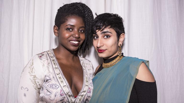 “Brown Girls” director Sam Bailey, left, and co-creator Fatimah Asghar (Credit: Alexus McLane)