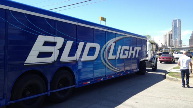 A Bud Light truck in Austin, Texas (Johan Ejermark / Flickr)