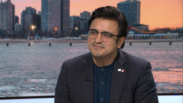 Ald. Byron Sigcho-Lopez appears on “Chicago Tonight” on Jan. 28, 2026. (WTTW News)