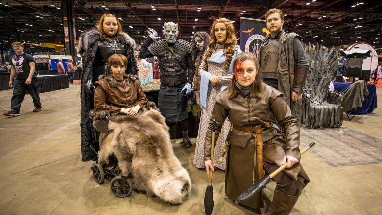 Chicago Comic & Entertainment Expo attendees dressed up as characters from “Game of Thrones” at 2020’s event. (C2E2 / Facebook)