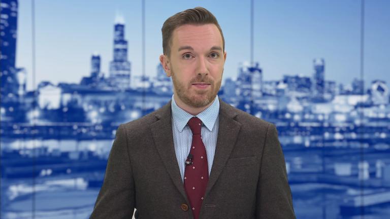 Nick Blumberg hosts “Chicago Tonight” on Jan. 20, 2026. (WTTW News)