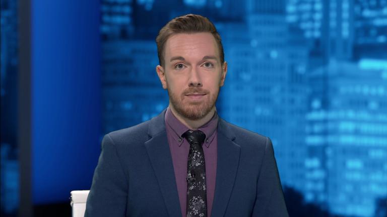 Nick Blumberg hosts the Sept. 16, 2025, episode of "Chicago Tonight." (WTTW News)