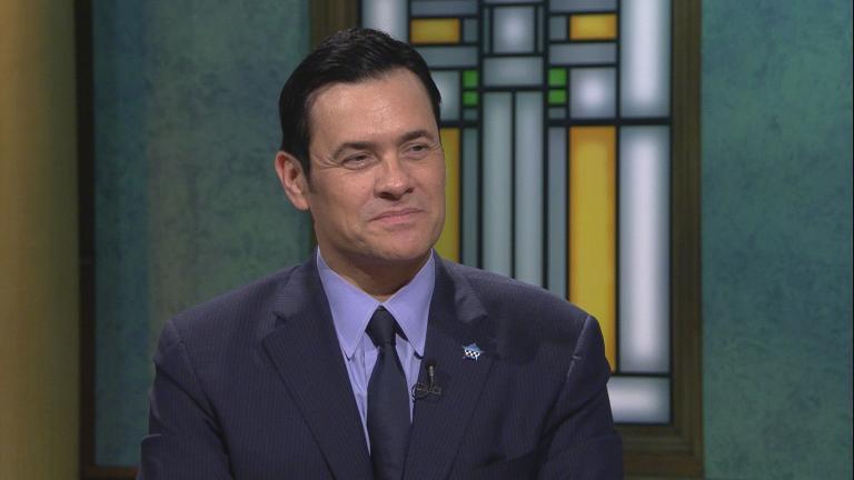 William J. Kelly appears on “Chicago Tonight” on Sept. 25, 2018.