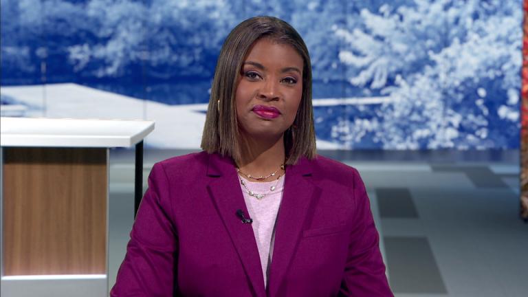 Brandis Friedman hosts the Oct. 9, 2025, episode of "Chicago Tonight." (WTTW News)