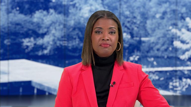 Brandis Friedman hosts the Nov. 12, 2025, episode of "Chicago Tonight." (WTTW News)