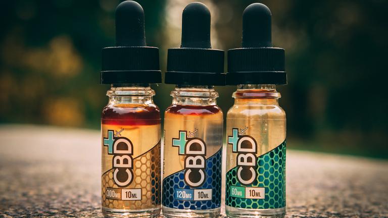 Bottles of cannabidiol (Vaping360 / Flickr)