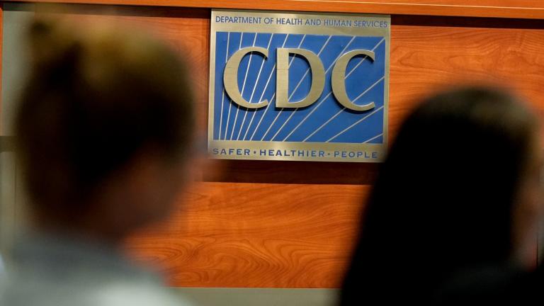 Participants listen during a meeting of the Advisory Committee in Immunization Practices at the CDC, Wednesday, June 25, 2025, in Atlanta. (AP Photo/Mike Stewart)