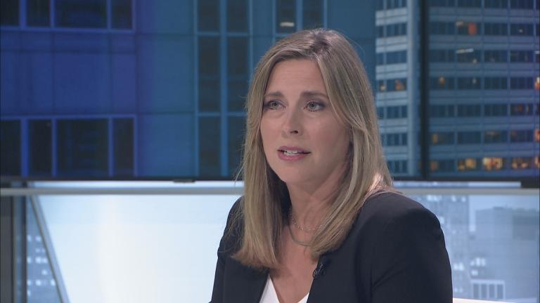 Andrea Kersten, chief administrator of Chicago’s Civilian Office of Police Accountability, appears on “Chicago Tonight” on June 28, 2023. (WTTW News)