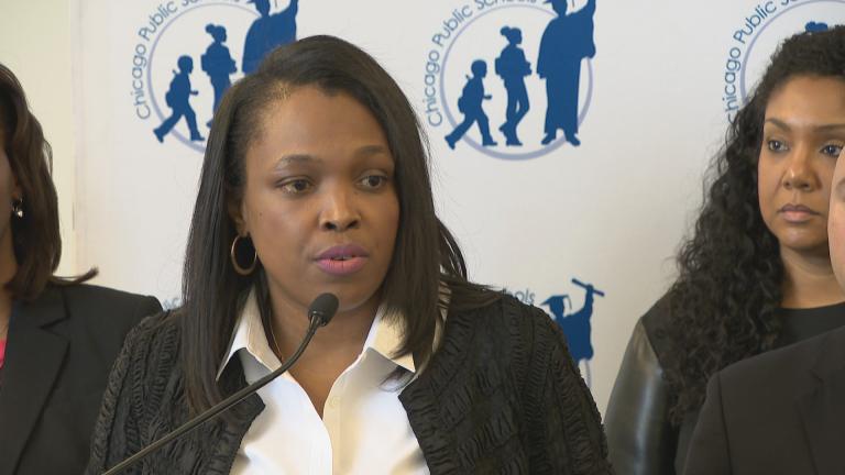 “If you look at the budget that we rolled out today, there are two themes. Number one: equity, and the other one is stability for schools,” Chicago Public Schools CEO Janice Jackson said on April 17, 2018.
