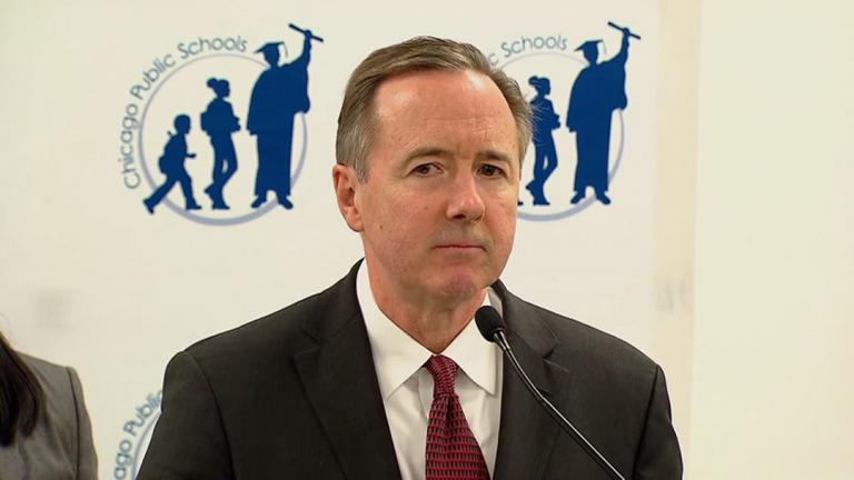 Chicago Public Schools CEO Forrest Claypool announced Friday district employees will be furloughed on four days spread throughout the rest of this school year. (Chicago Tonight)
