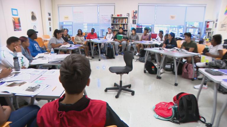 A Chicago Public Schools classroom is pictured in a file photo. (WTTW News)