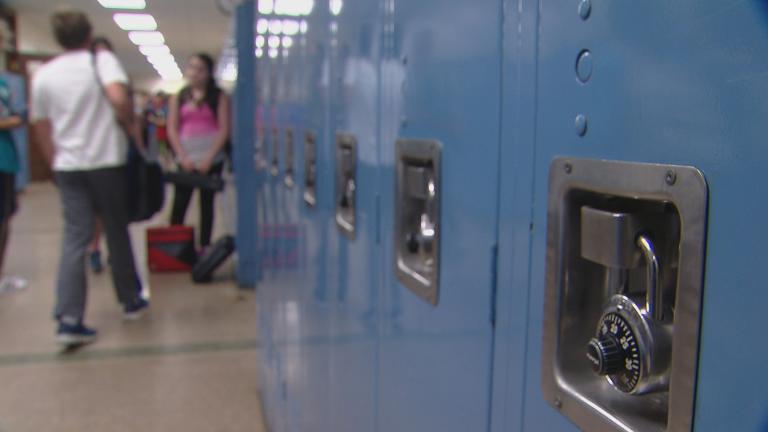 School hallway file photo. (WTTW News)