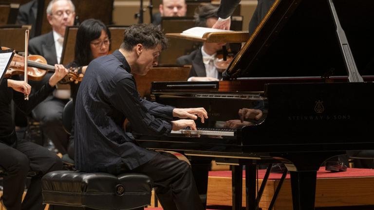 Pianist Paul Lewis performs Beethoven’s Piano Concerto No. 1 with the Chicago Symphony Orchestra on a program that also featured Lewis as soloist in Beethoven’s Piano Concerto No. 4. (Photo credit: Todd Rosenberg)