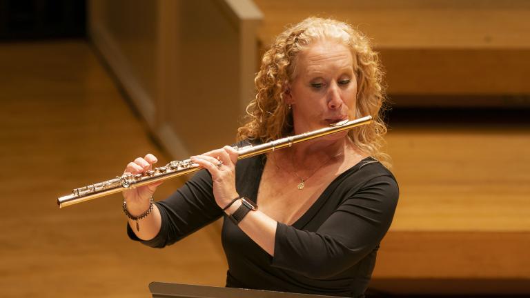 CSO Flute and Piccolo Jennifer Gunn. (Credit: Todd Rosenberg Photography)
