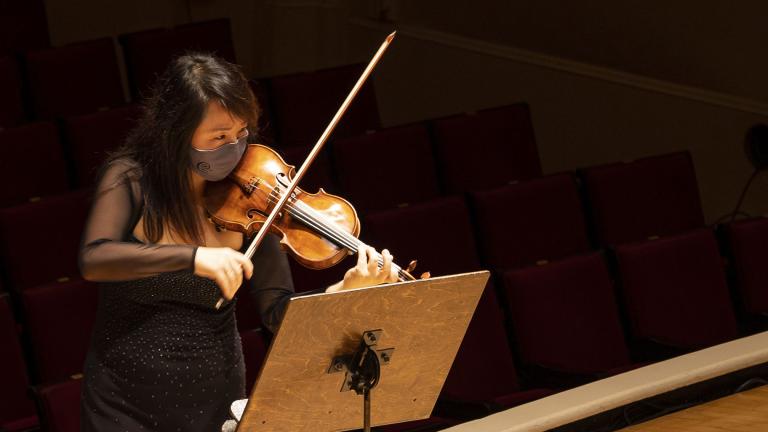 Assistant Concertmaster Yuan-Qing Yu (Credit: Todd Rosenberg Photography)