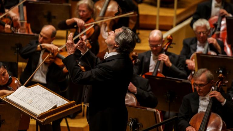 Music director emeritus for life Riccardo Muti led the CSO's opening concert of the 2023/24 season on Sept. 21, 2023. (Todd Rosenberg)