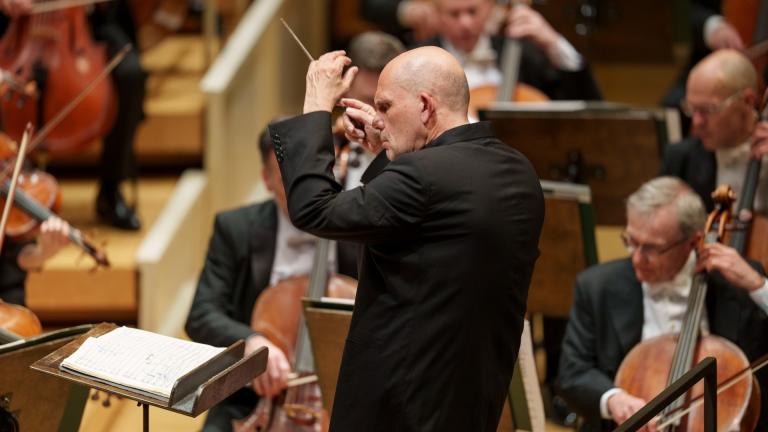 Conductor Jaap van Zweden leads the Chicago Symphony Orchestra in performance of Gustav Mahler’s “Symphony No. 7” on April 17, 2025. (Todd Rosenberg Photography)