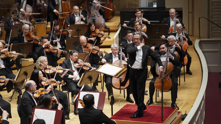 Music Director Riccardo Muti leads the CSO in Respighi’s “Pines of Rome.” (Photo © Todd Rosenberg) Music Director Riccardo Muti leads the CSO in Respighi’s “Pines of Rome.” (Photo © Todd Rosenberg)