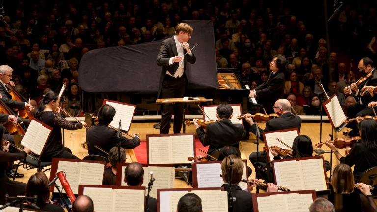 Klaus Mäkelä directs the Chicago Symphony Orchestra on Dec. 18, 2025. (Todd Rosenberg)