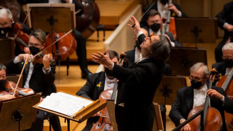 Music Director Riccardo Muti leads the Chicago Symphony Orchestra in Beethoven’sSymphonyNo. 6 in F Major on April 28, 2022. (Credit: Todd Rosenberg)