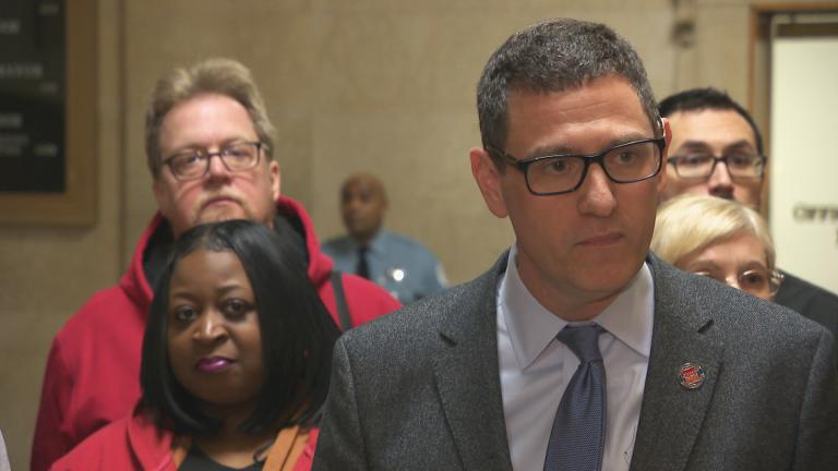 Chicago Teachers Union Vice President Jesse Sharkey said Monday that proposed school closings may violate its labor agreement with CPS. (Chicago Tonight)