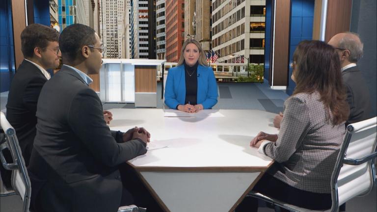 Amanda Vinicky and guests on "Week in Review." (WTTW News)